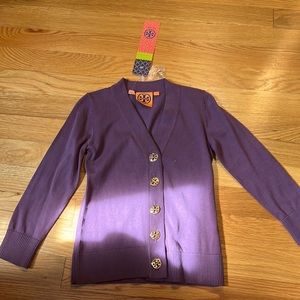 Kids Tory Burch cardigan. Never worn. Size small